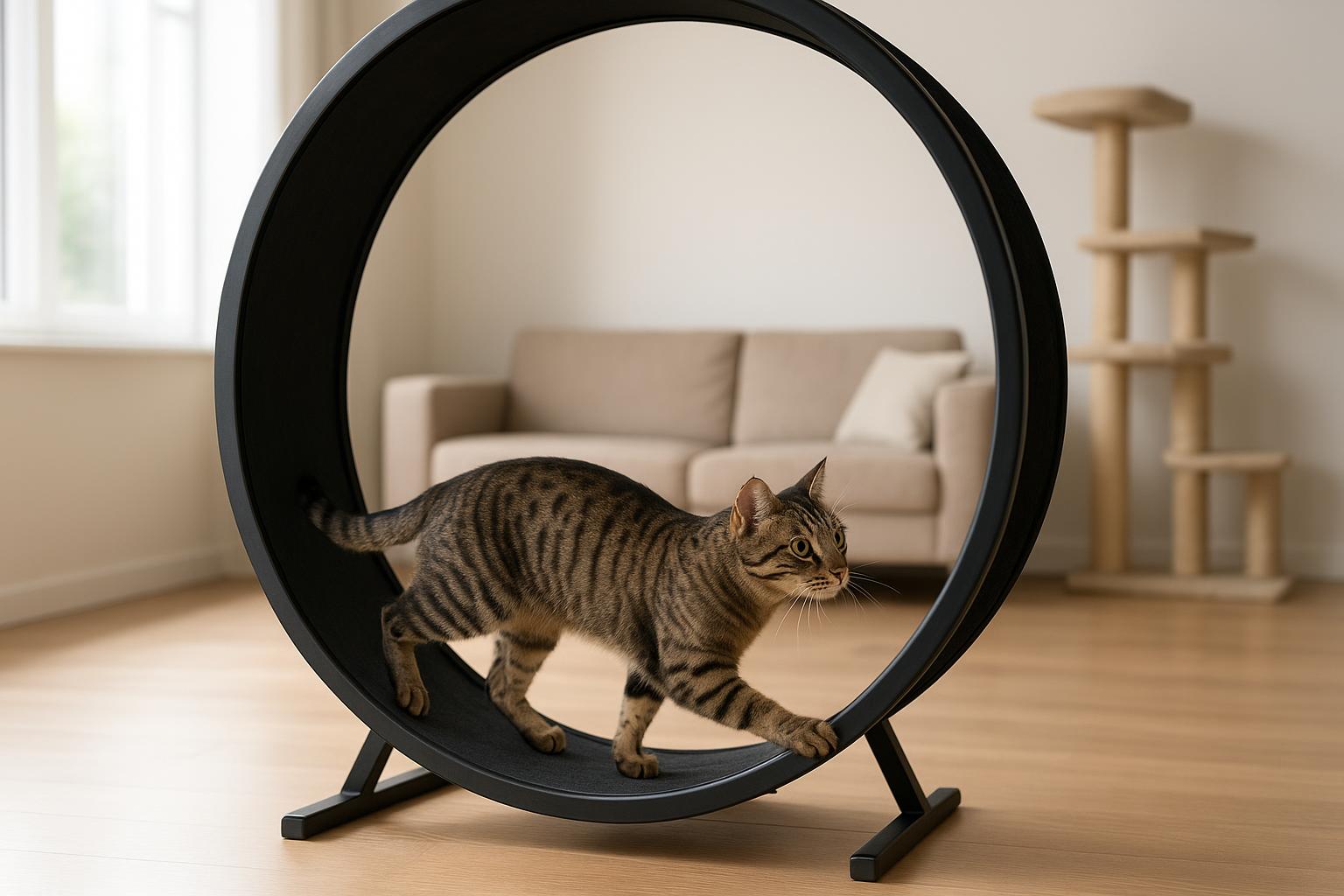Ruota da corsa per gatti indoor: come sceglierla e insegnare al micio a usarla davvero