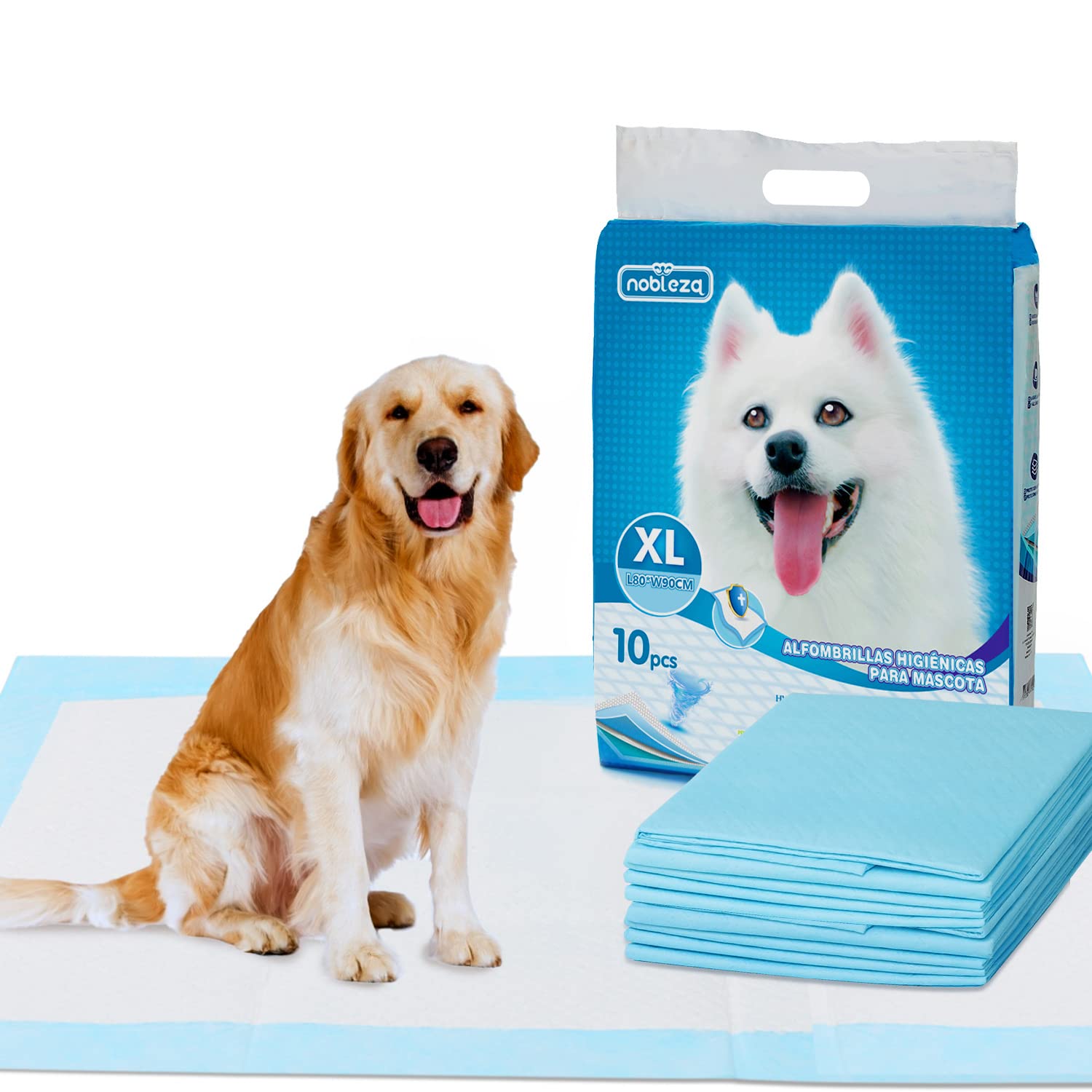 Nobleza 300 tappetini igienici per cani 90×80 cm in offerta su Amazon, scorta maxi per chi sta educando il cucciolo