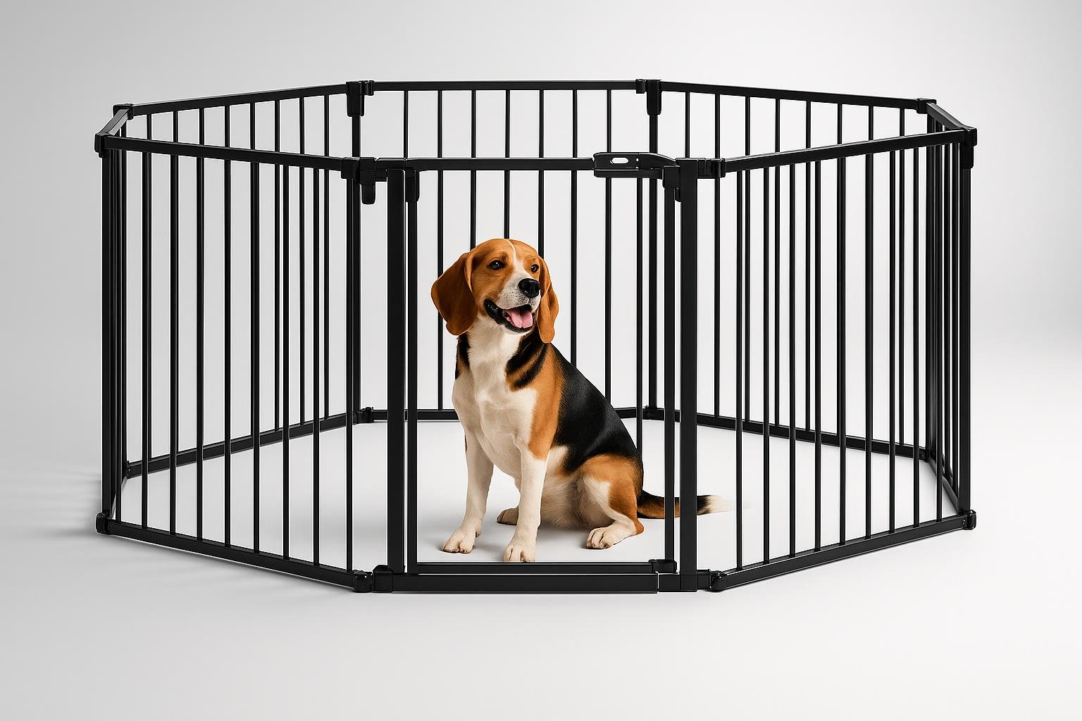 Cancelletto pieghevole PawHut, barriera modulare per separare spazi tra cani, gatti e bambini