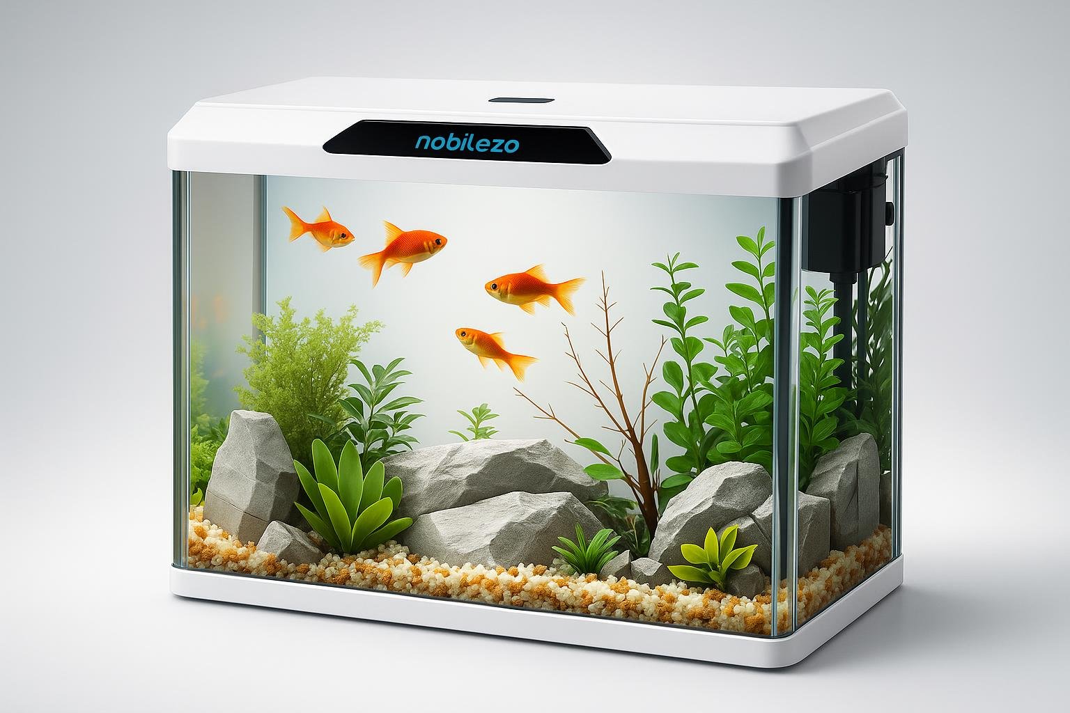 Acquario completo Nobleza da 54 litri, il set compatto per iniziare con i pesci di famiglia