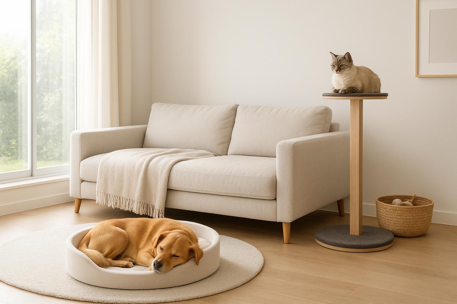 Cani, gatti e casa super ordinata: come trovare un compromesso di coppia tra peli e design