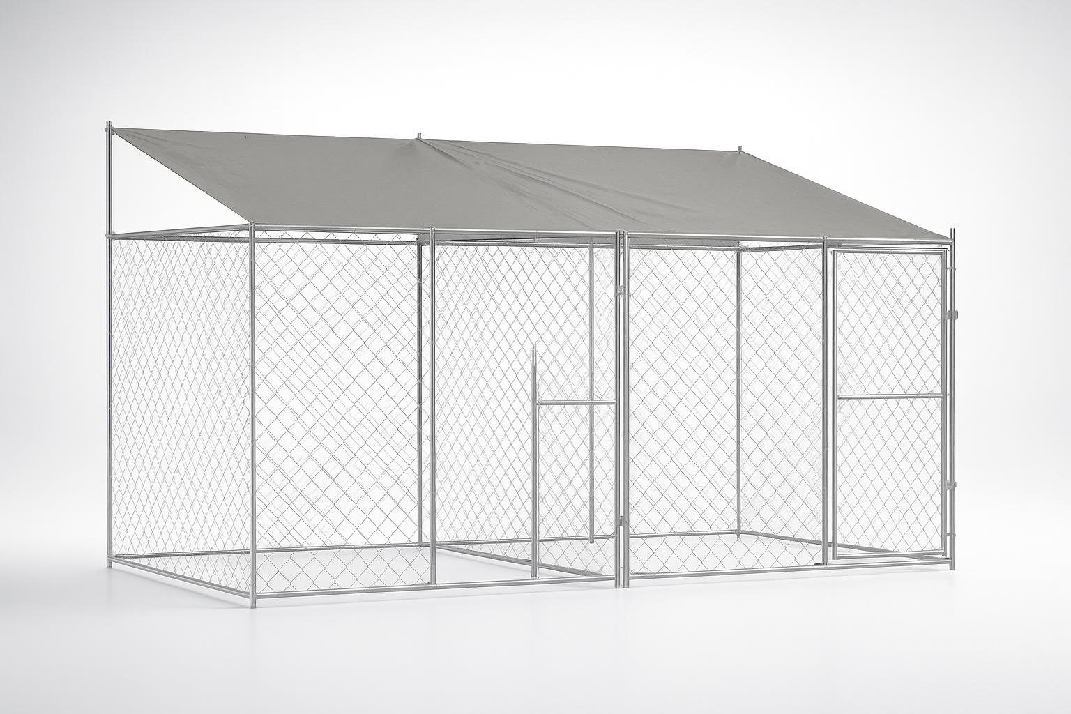 vidaXL gabbia per cani con tetto 400 x 200 x 256 cm: recinto robusto per giardino a prezzo Amazon