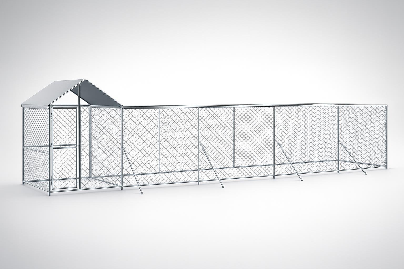 vidaXL cuccia cani da esterno 10x2x2,5 m: soluzione completa per recintare il giardino in offerta su Amazon