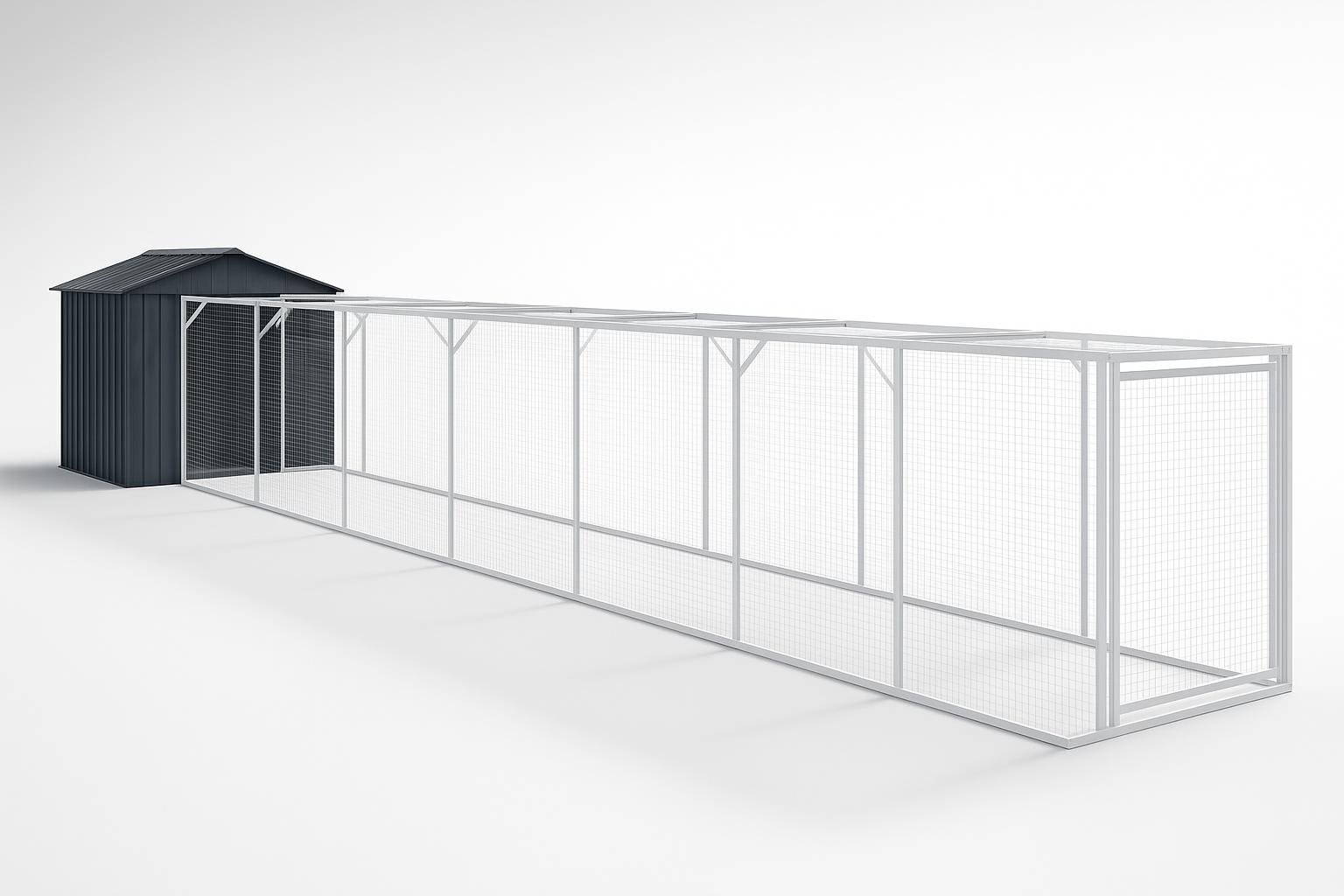 vidaXL casetta per cani con tetto antracite 117×81,3×123 cm, rifugio robusto per il giardino in super offerta su Amazon
