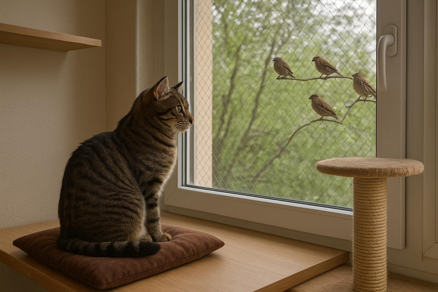 Finestra con vista: organizzare il “canale tv per gatti” in casa in modo sicuro e stimolante