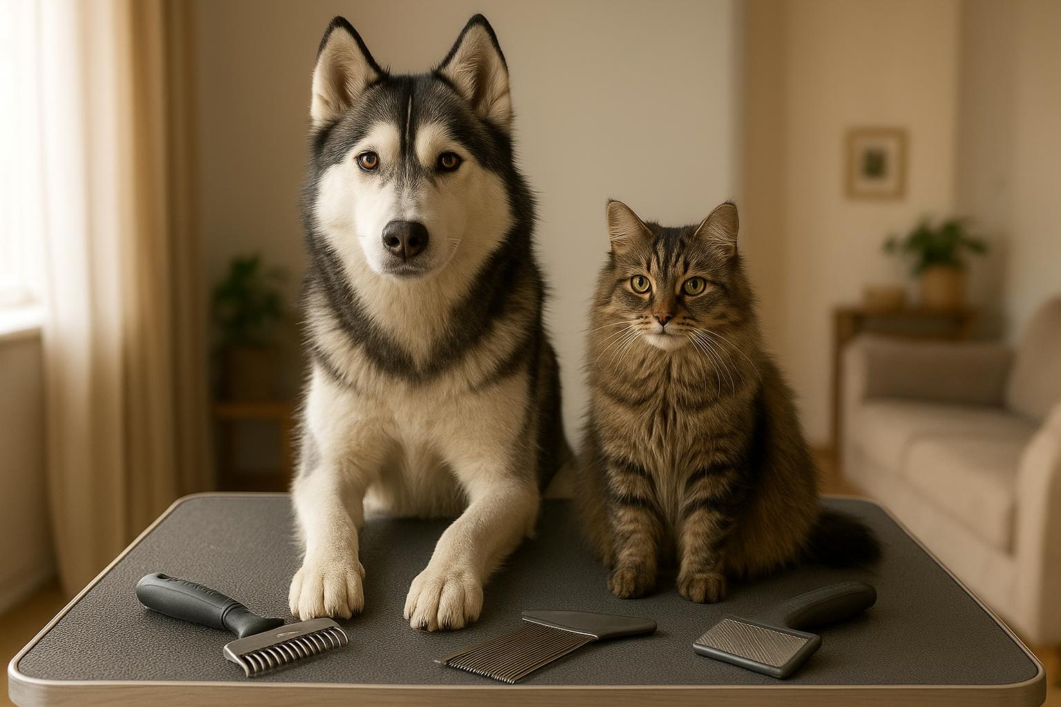 Pettini sfoltitori e rastrelli per sottopelo: come scegliere gli strumenti giusti per cani e gatti con doppio mantello