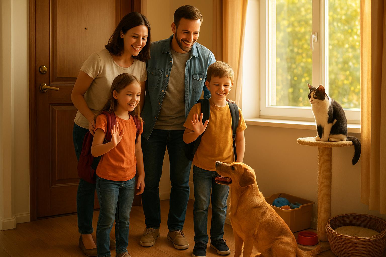 Quando ricomincia la scuola: rientro alla routine per bambini, cane e gatto dopo l’estate