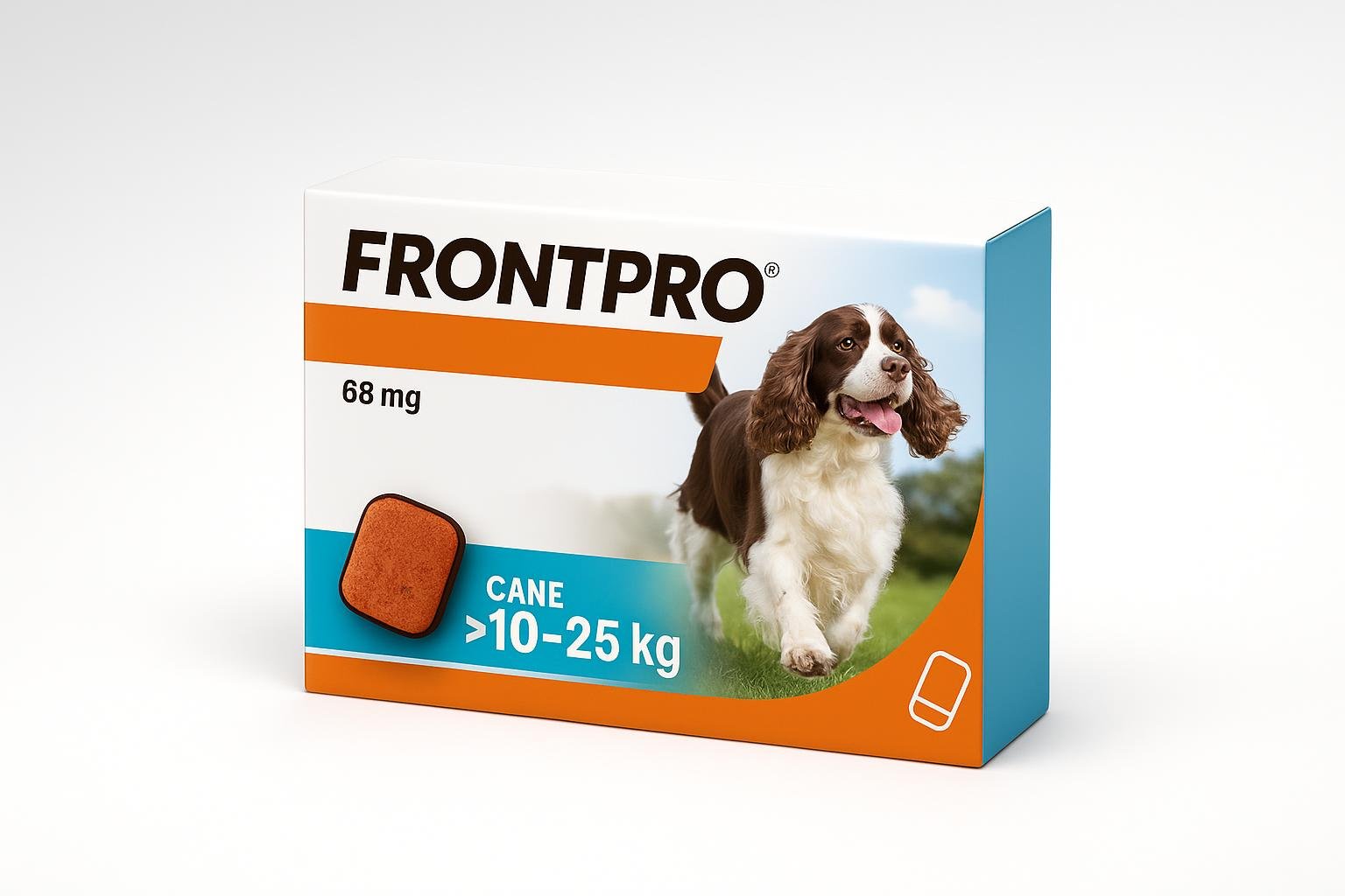 FRONTPRO compresse masticabili antiparassitarie per cani 10–25 kg: protezione pulci e zecche in offerta su Amazon