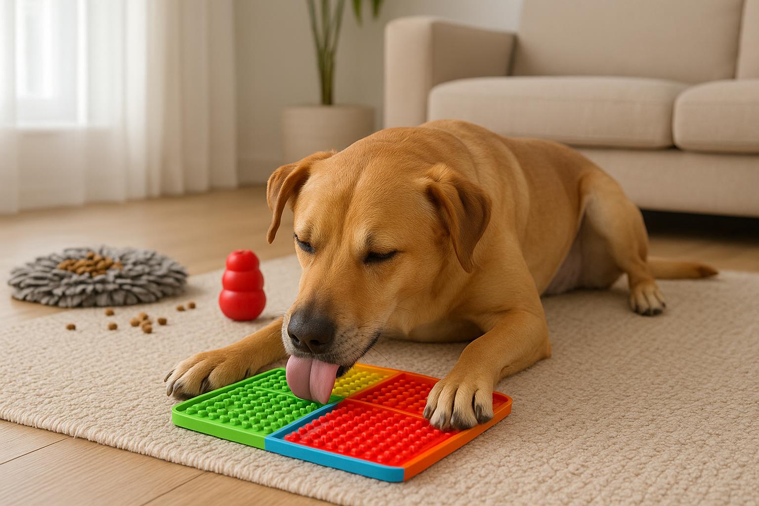 Cane agitato in casa: usare sniffing, masticazione e leccamento per aiutarlo a rilassarsi