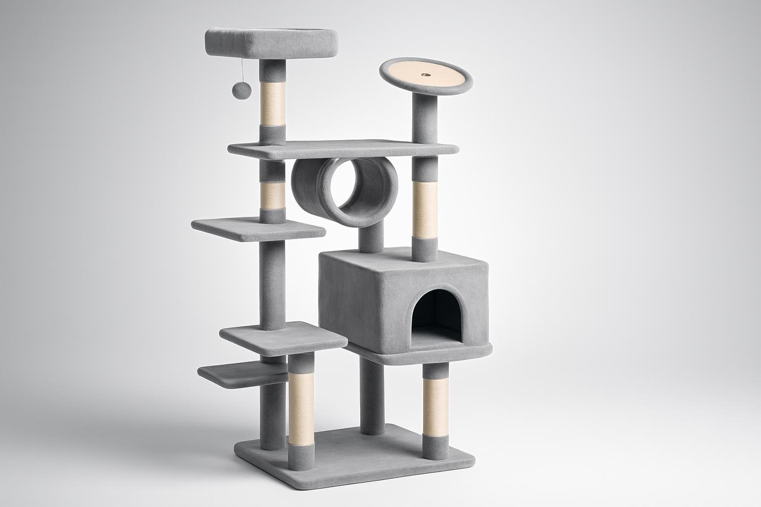 PawHut albero tiragraffi a colonna 165 cm, graffiatoio alto per gatti a prezzo imperdibile su Amazon