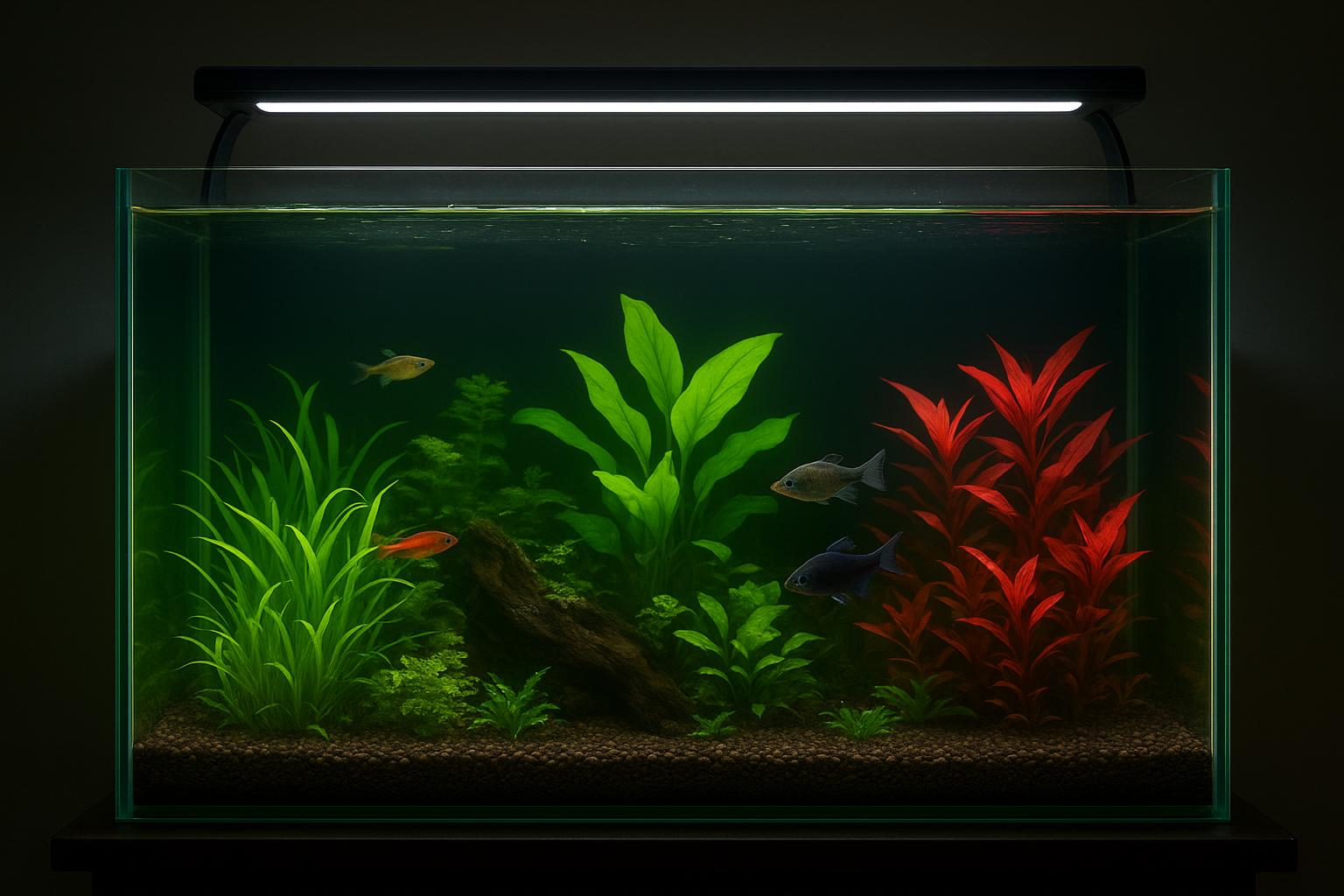 Illuminazione a LED per acquari domestici: scegliere potenza, spettro e timer per piante e pesci