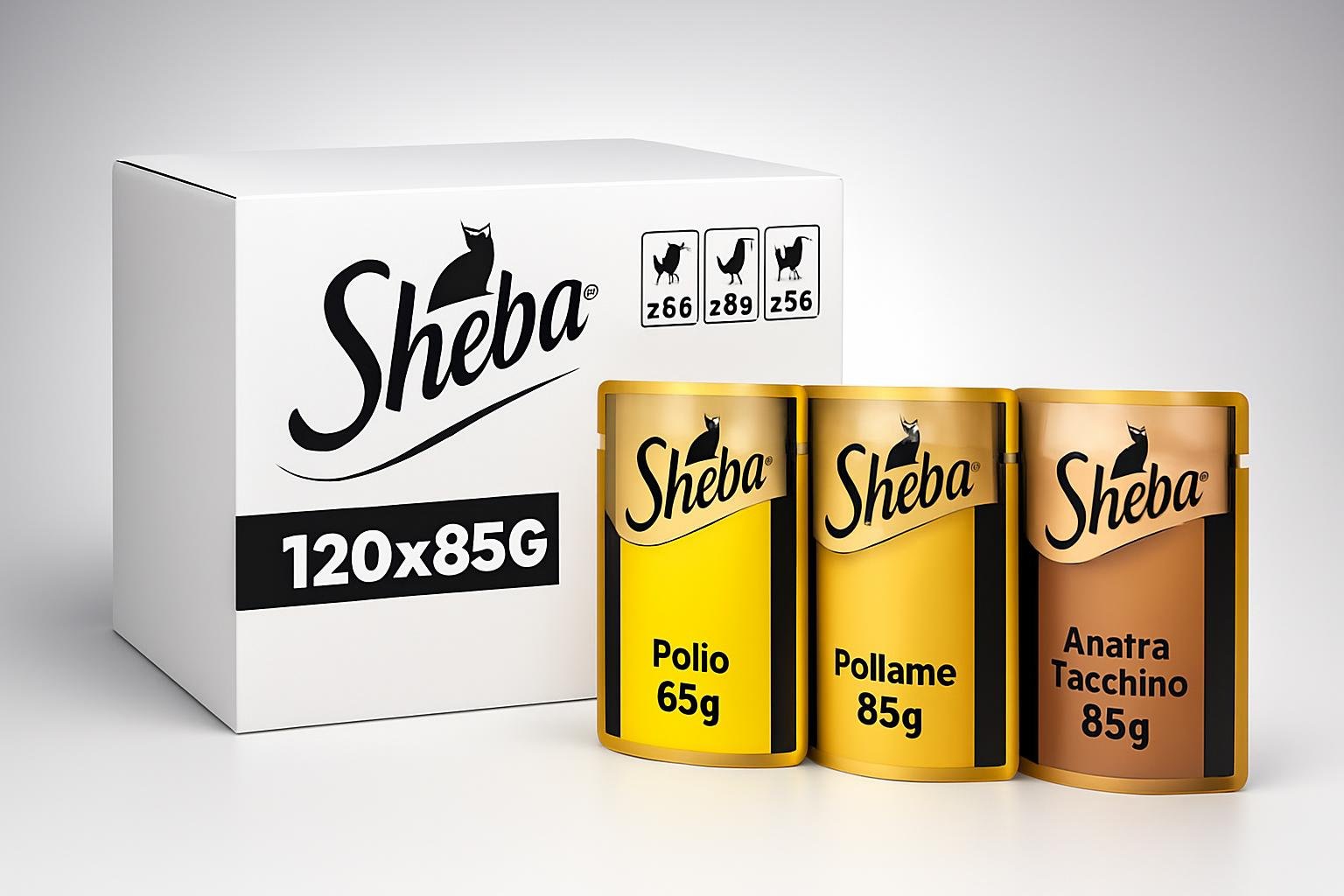Sheba Selezione Delicata in Salsa, maxi scorta di umido per gatti adulti a prezzo ribassato su Amazon