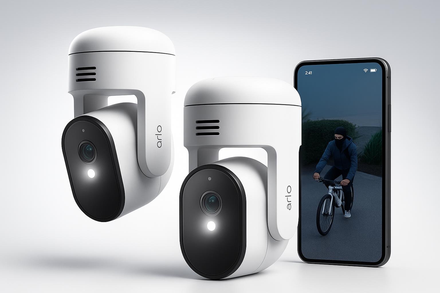 Arlo Essential 3, kit di telecamere Wi‑Fi per controllare cane e gatto anche fuori casa in offerta su Amazon