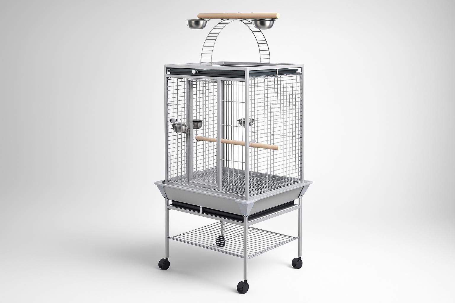 PawHut voliera per pappagallini con ruote: gabbia capiente e facile da pulire in offerta su Amazon