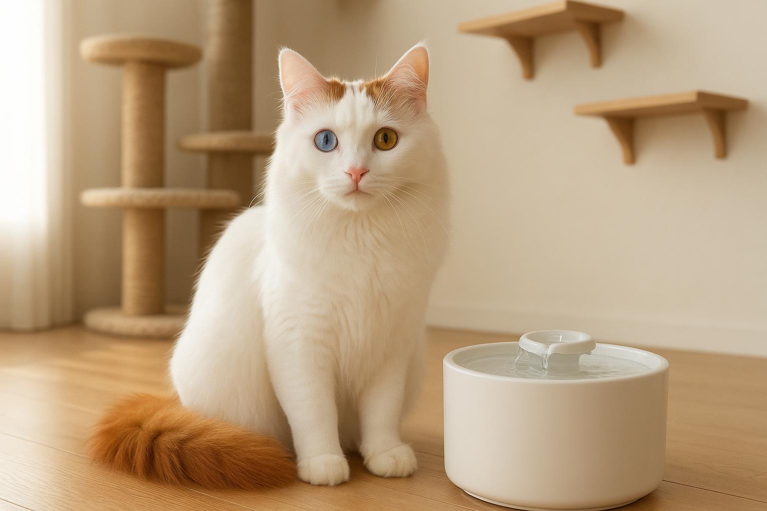 Gatto turco van: carattere vivace, amore per l’acqua e vita in appartamento