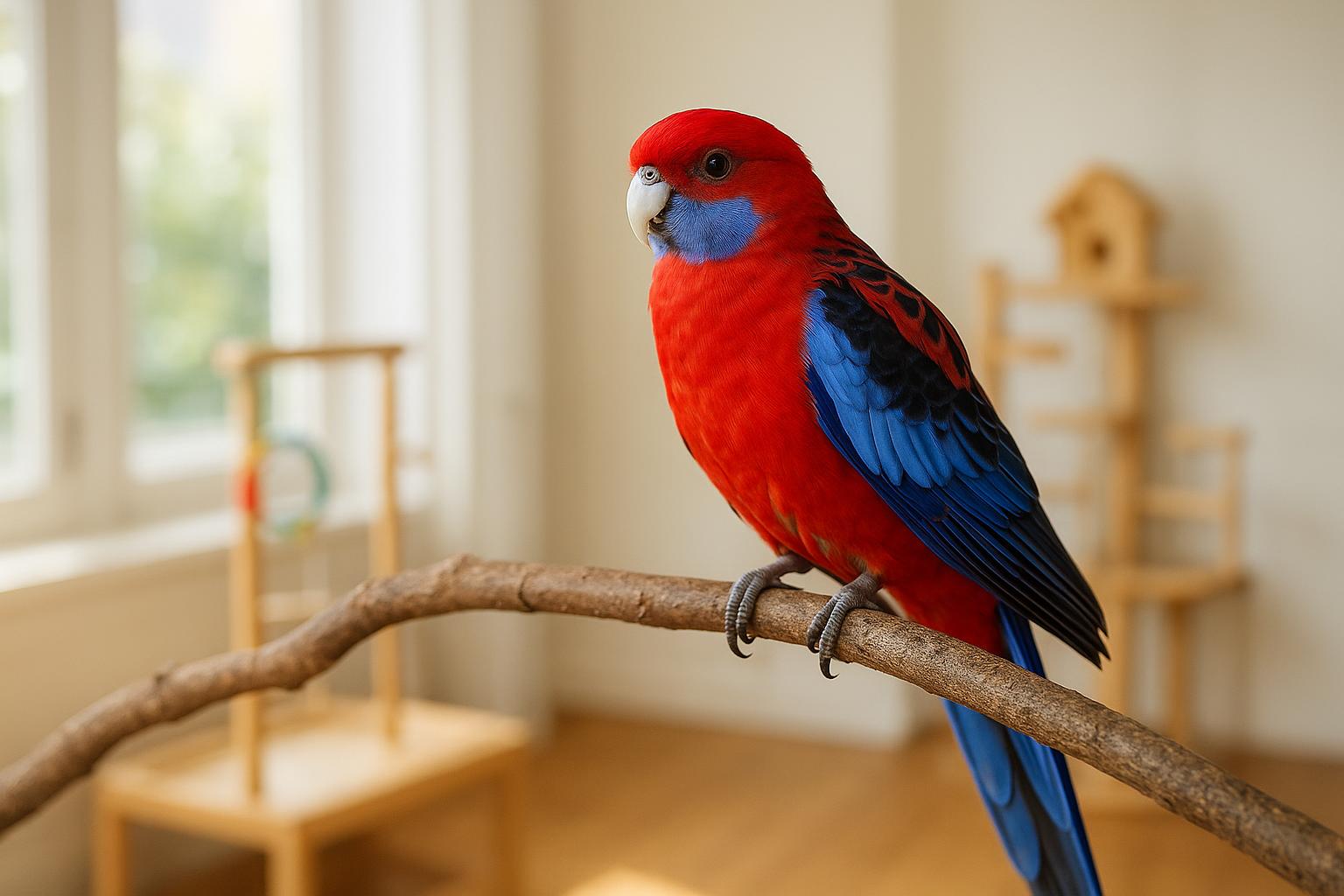 Rosella comune come pappagallo da compagnia: carattere, rumore e gestione quotidiana