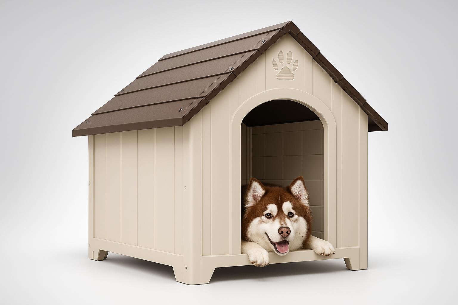 PawHut cuccia per cani da esterno taglia grande, la casetta in plastica impermeabile ora a prezzo ribassato su Amazon