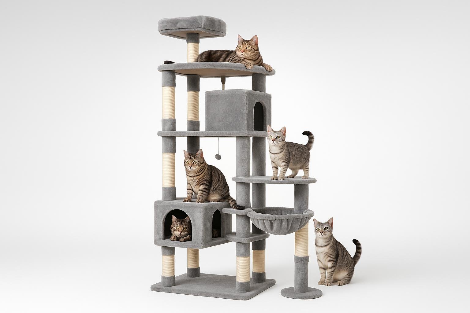 Tiragraffi Globlazer XXL da 213 cm, la torre extra alta per gatti grandi in forte sconto su Amazon