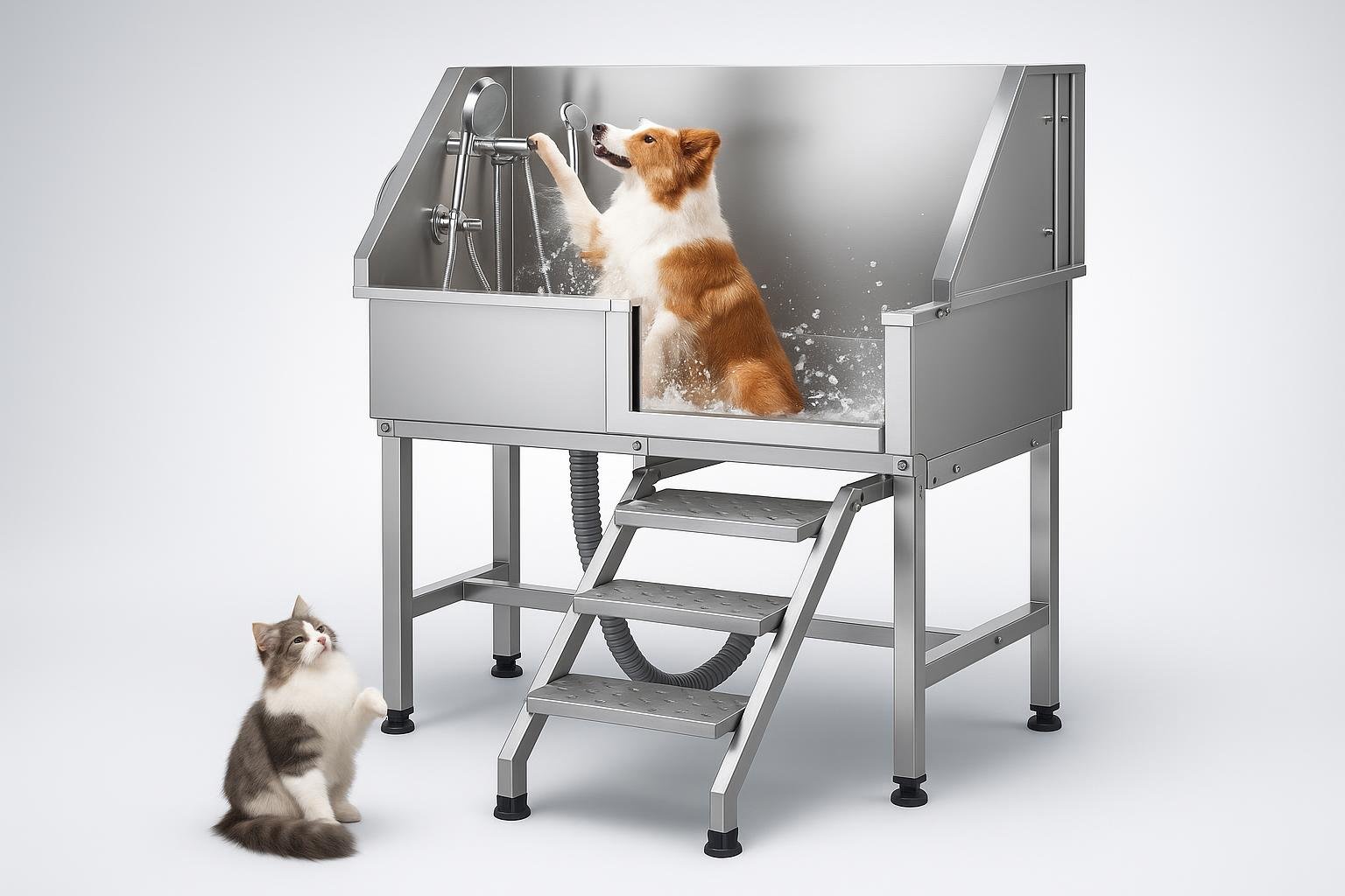 Roomark vasca lavaggio cani professionale: il bagno di casa a misura di toelettatore