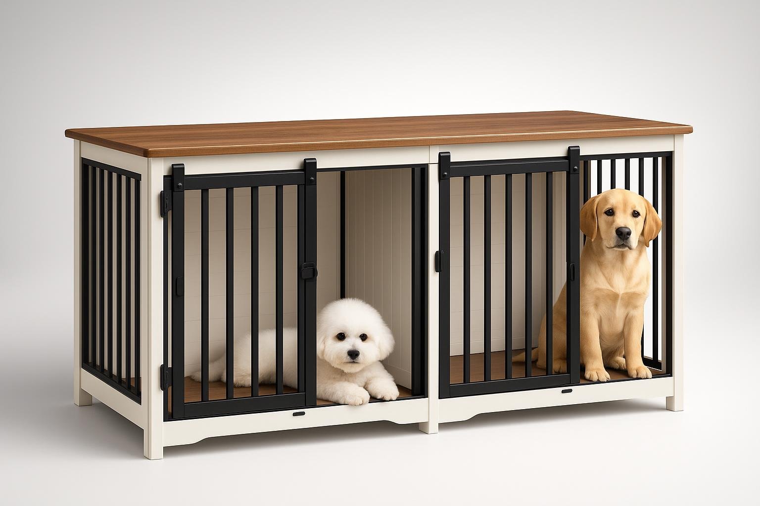 Mobile gabbia Hzuaneri per 2 cani, soluzione elegante in saldo su Amazon