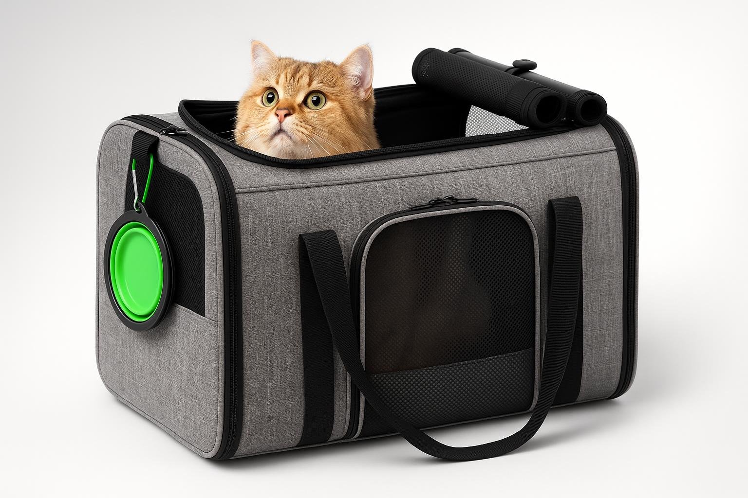 Trasportino Pecute portatile per gatti e cani piccoli, borsa morbida comoda ora a prezzo ribassato