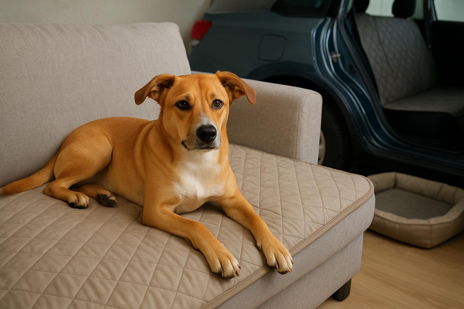 Coperte impermeabili per cani: come scegliere i modelli giusti per auto, divano e cuccia