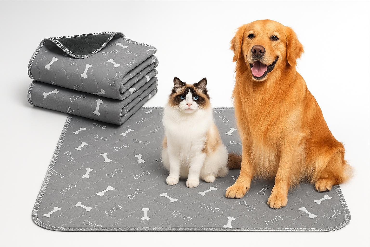 Traverse lavabili Baodan 122×152 cm, tappetini extra large per cani e gatti in offerta su Amazon