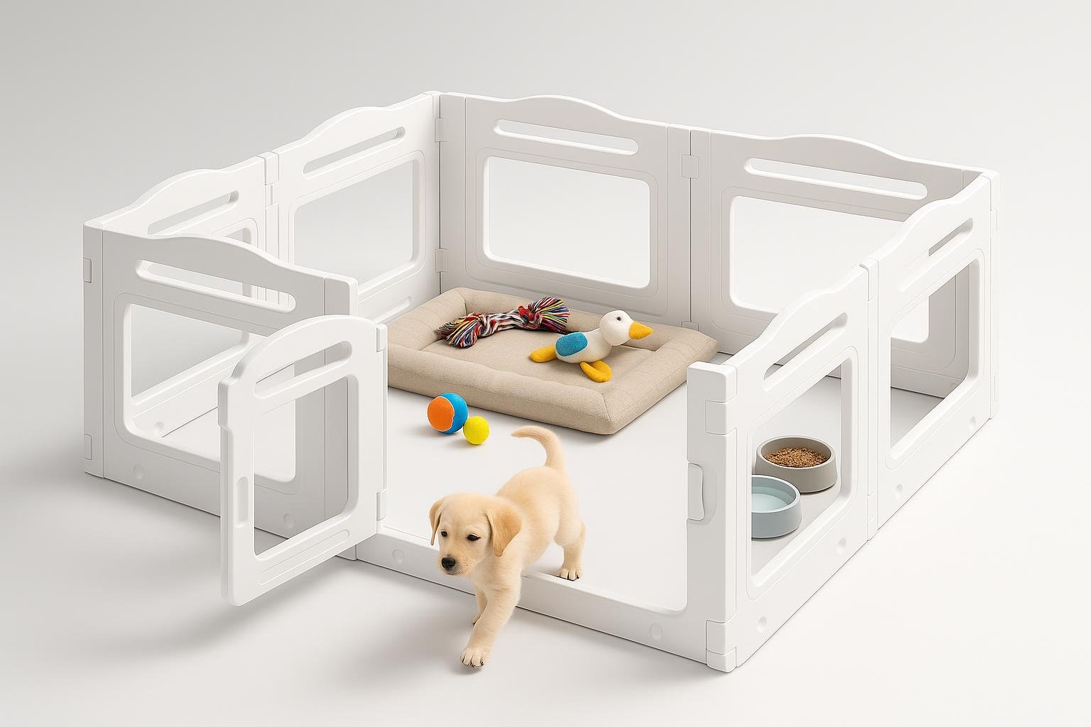 Recinto in acrilico MAMIZO per cuccioli, il box trasparente per cani in offerta su Amazon