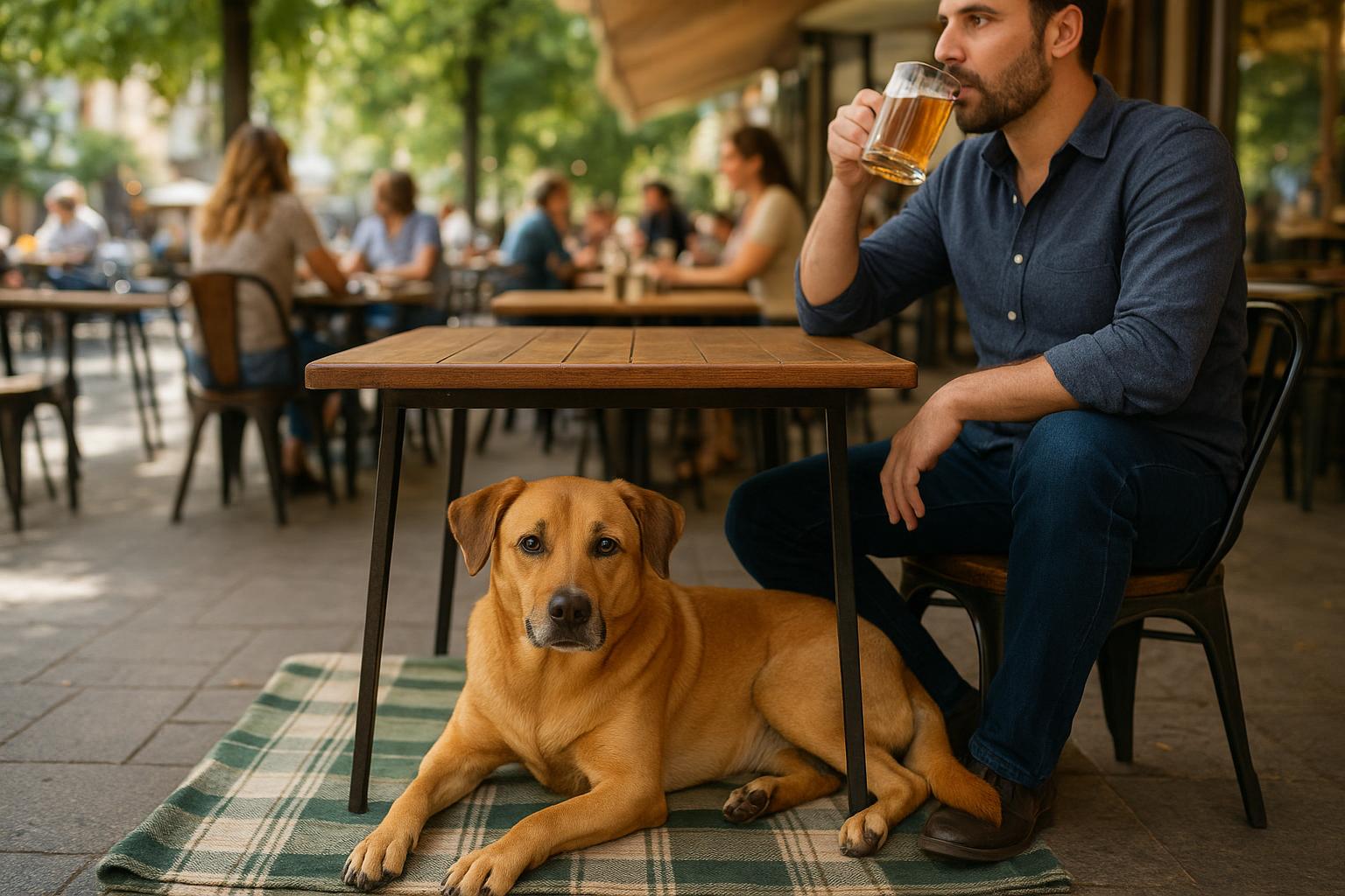 Cane educato al bar e al ristorante: come insegnargli a stare tranquillo fuori casa