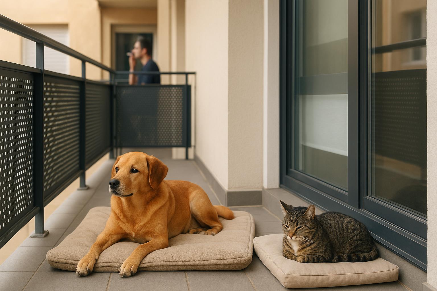 Cane, gatto e vicini che fumano sul balcone: come proteggere il pet dal fumo passivo