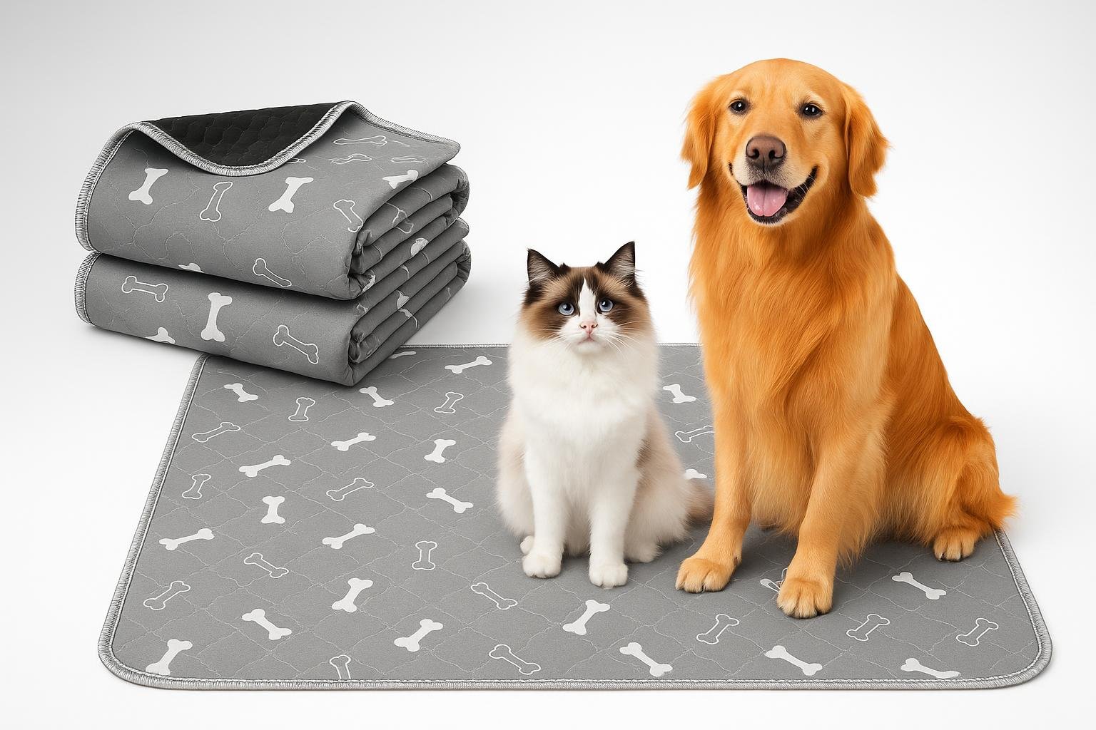Traverse lavabili Baodan 90x120 cm, tappetini riutilizzabili per cani e gatti in forte sconto
