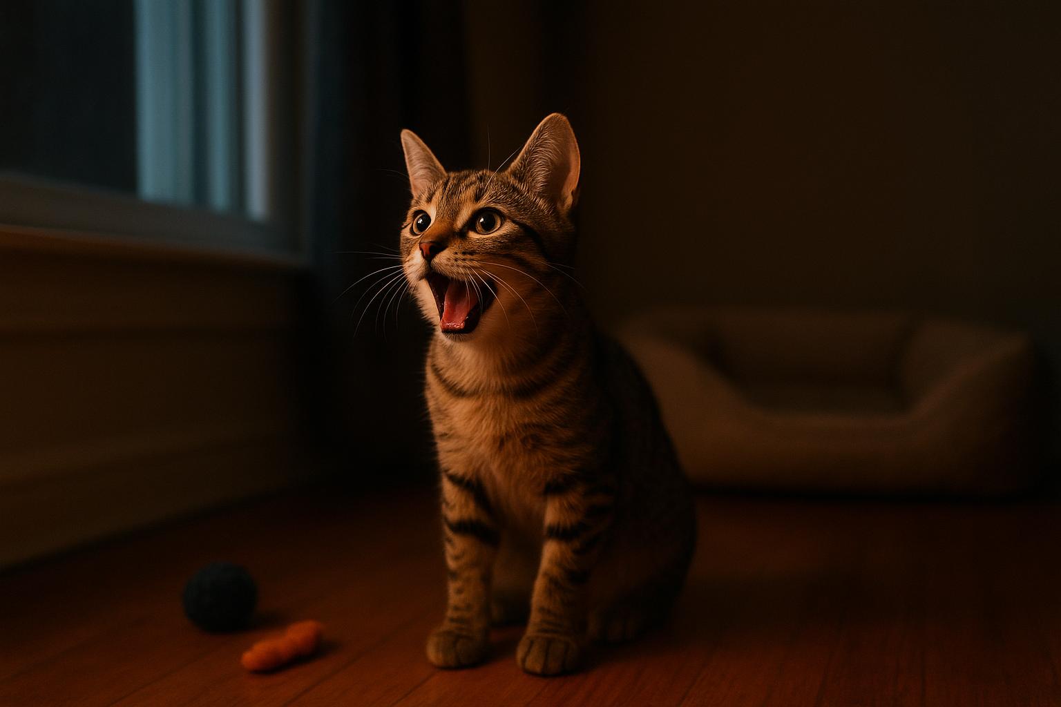 Gatto che miagola di notte nelle prime settimane in casa: interpretare i richiami e aiutarlo ad adattarsi