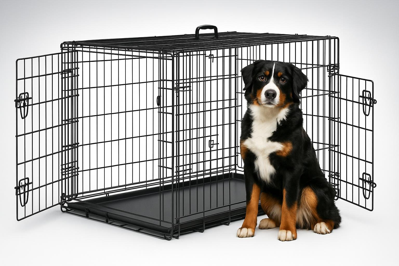 Gabbia metallica pieghevole Yaheetech 122 cm per cani: kennel robusto in promozione su Amazon