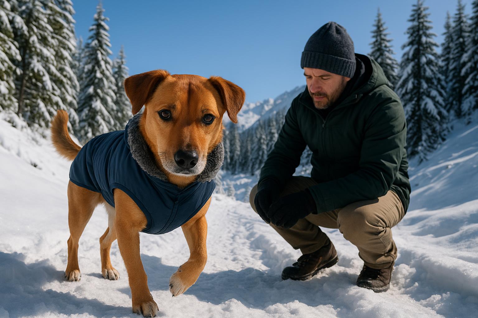 Primo inverno in montagna con il cane: come preparare zampe, pelo e routine alle basse temperature