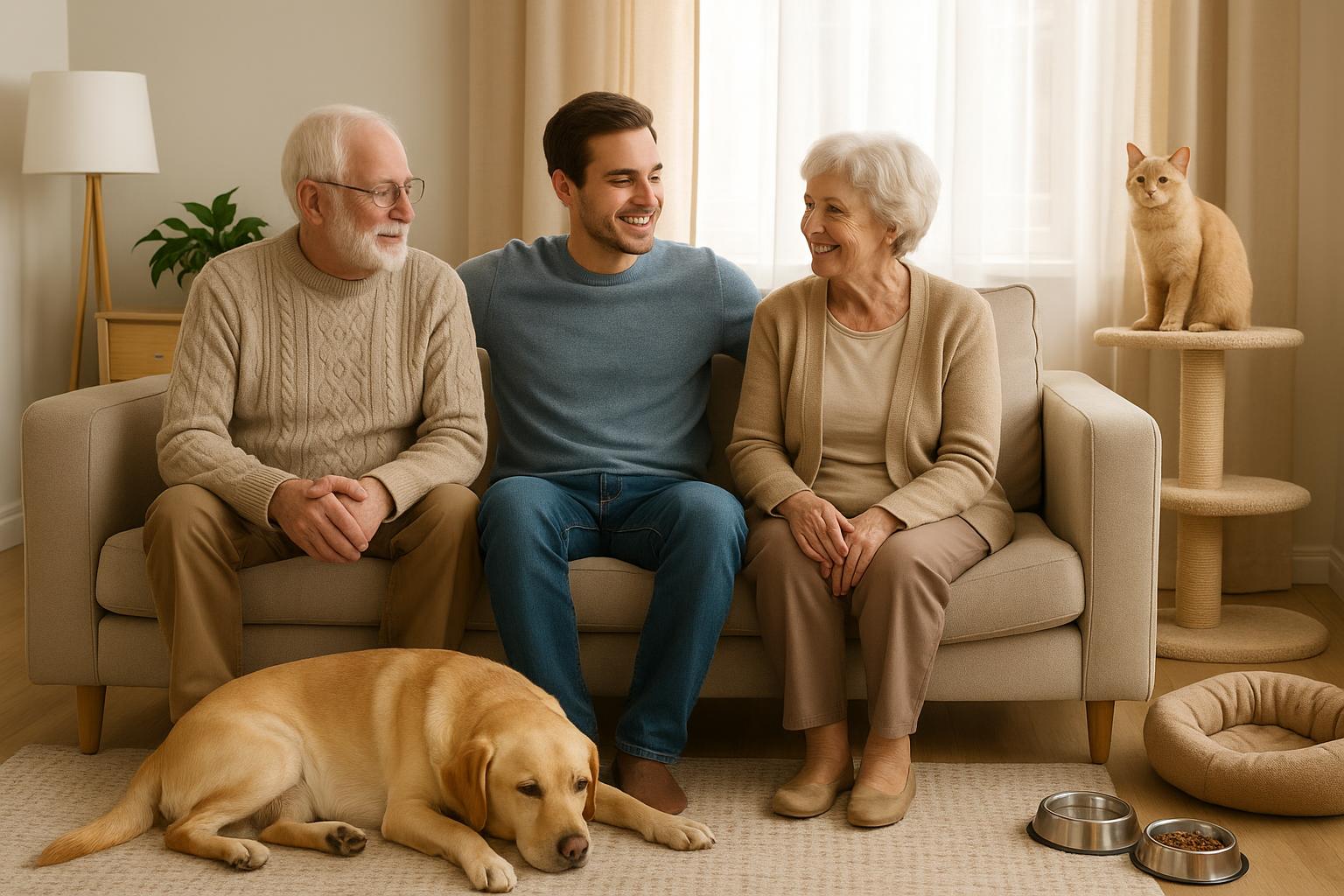 Rientrare a vivere dai genitori con cane o gatto: come organizzare spazi e regole senza stress per nessuno