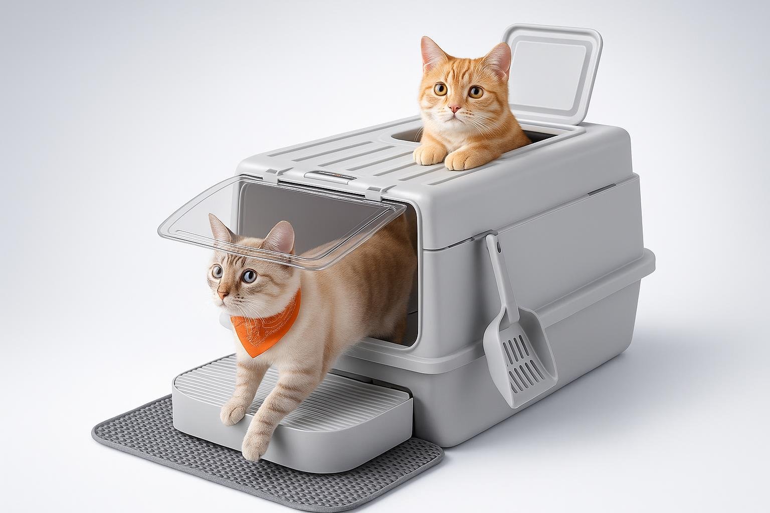 Feandrea lettiera chiusa in acciaio per gatti, design anti‑odore in super offerta su Amazon