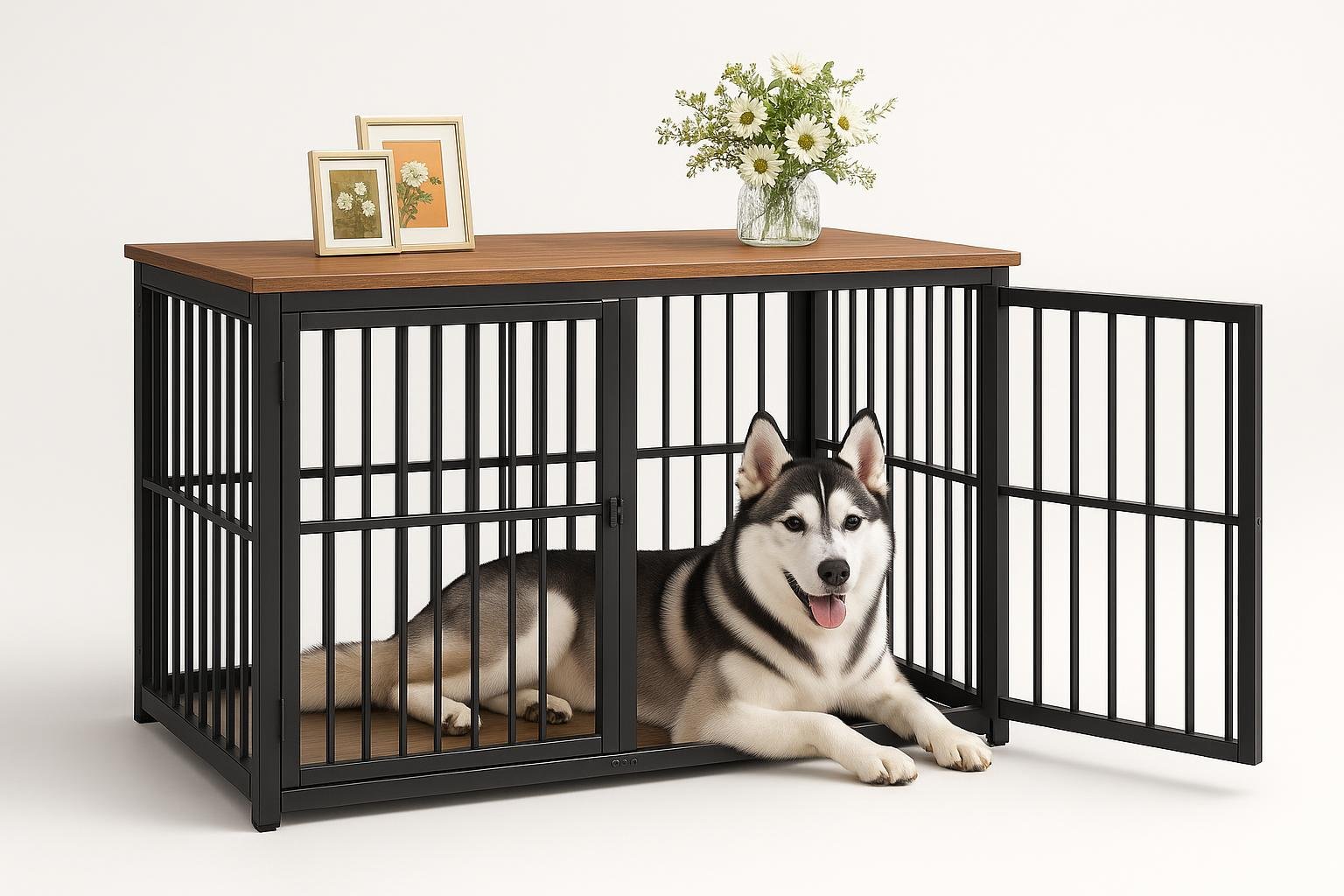 Fobyfurny gabbia per cani 100 x 60 x 70 cm, cuccia‑mobile da interno in promozione su Amazon