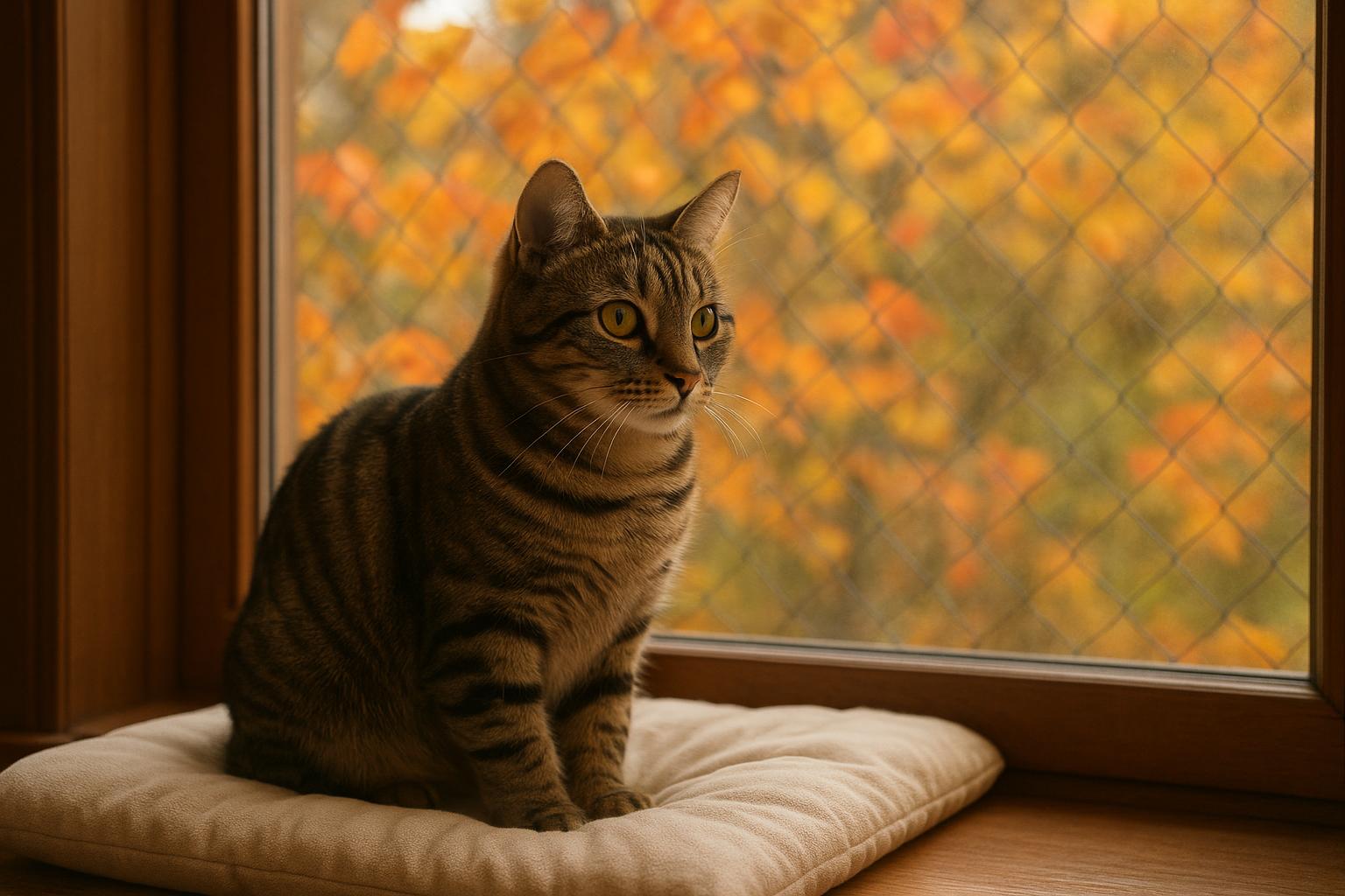 Gatto e finestra d’autunno: come trasformare davanzali e balconi in osservatori sicuri e stimolanti