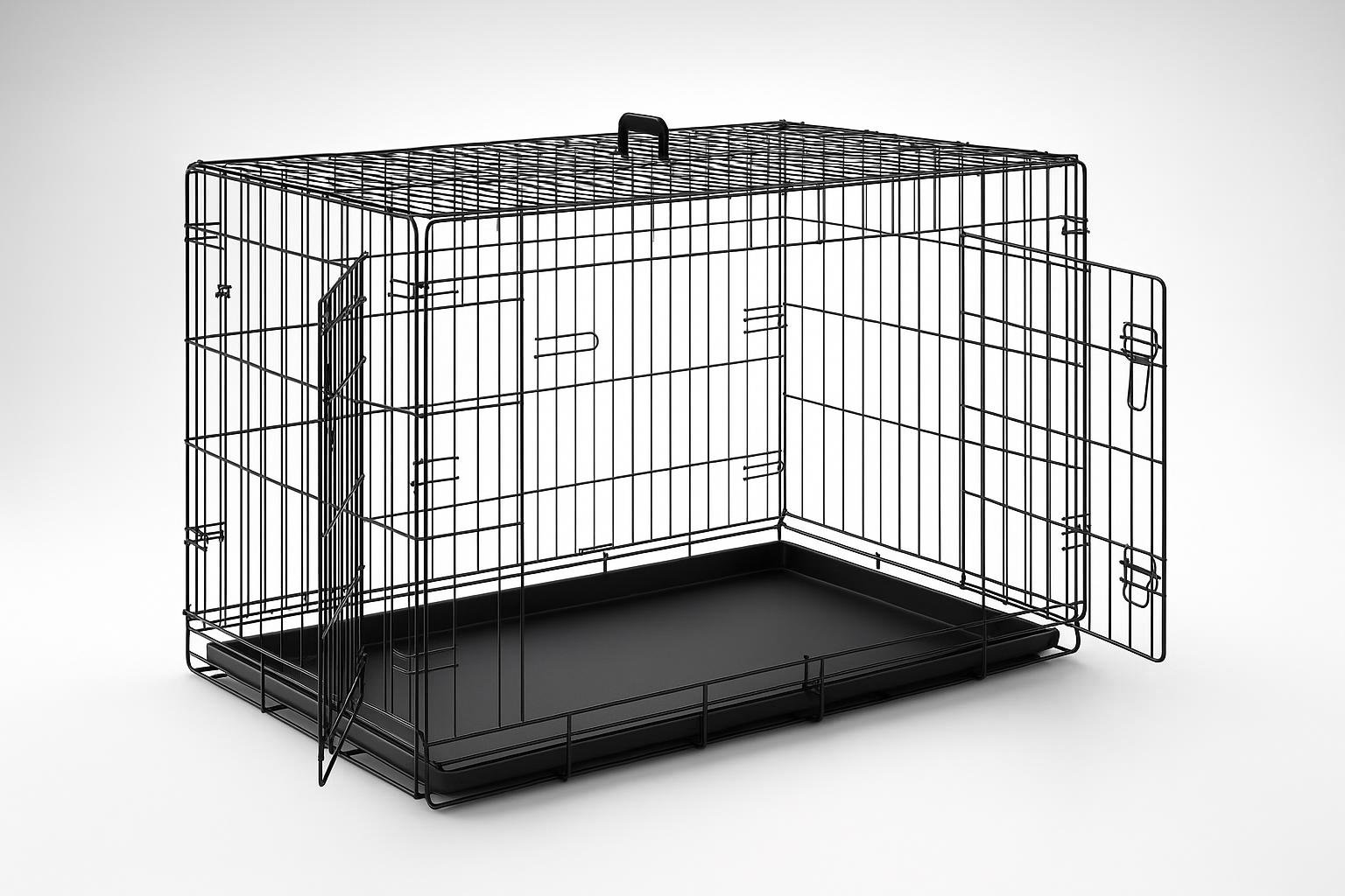 VOUNOT gabbia pieghevole in metallo per cani: trasportino robusto in offerta per casa e auto