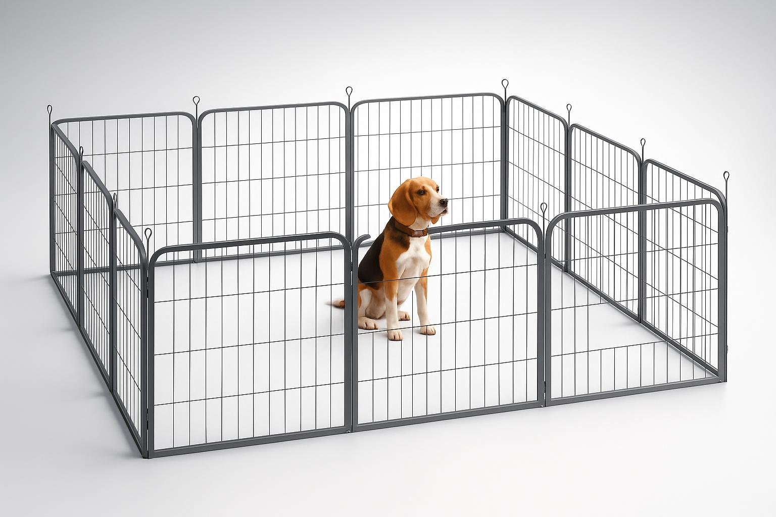 PawHut recinto pieghevole modulare per cani, soluzione flessibile per giardino e interni