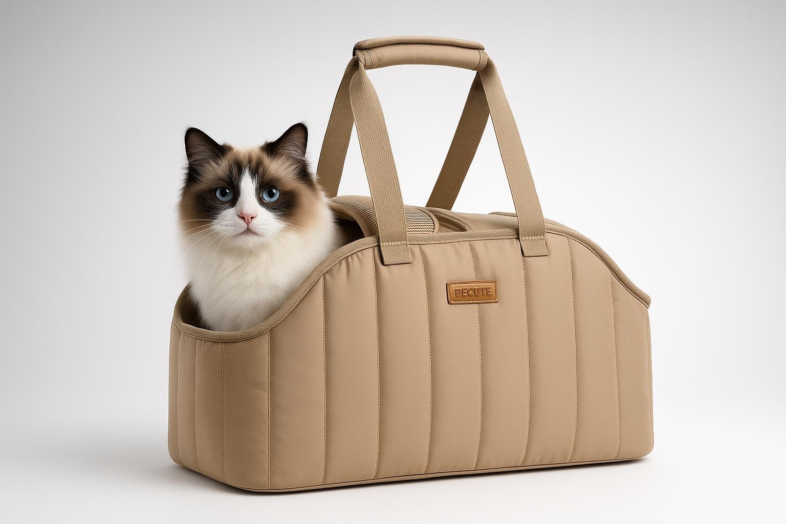 Trasportino Pecute XL per cani piccoli e gatti: comfort extra per viaggi, metro e visite dal veterinario
