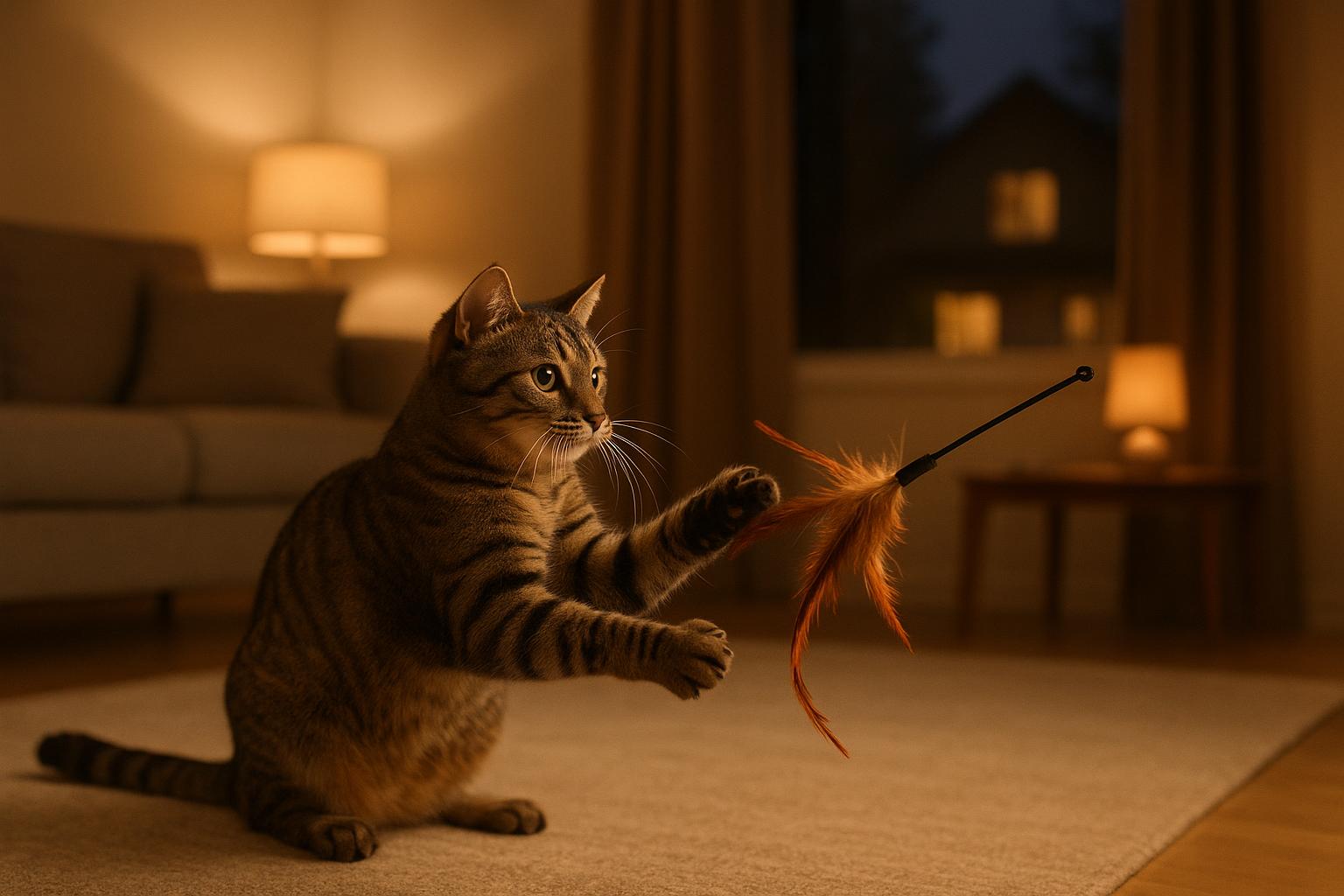 Gatto che vuole giocare solo di notte: come spostare la sua energia nelle ore diurne