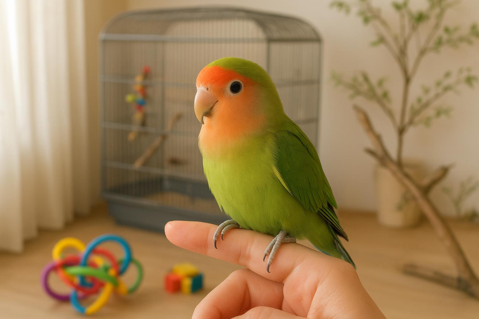 Primo inseparabile allevato a mano: costruire un legame sano senza esagerare con l’imprinting