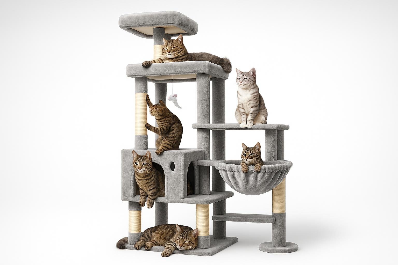 Globlazer tiragraffi XL da 167 cm, torre extra grande per gatti adulti in super offerta su Amazon