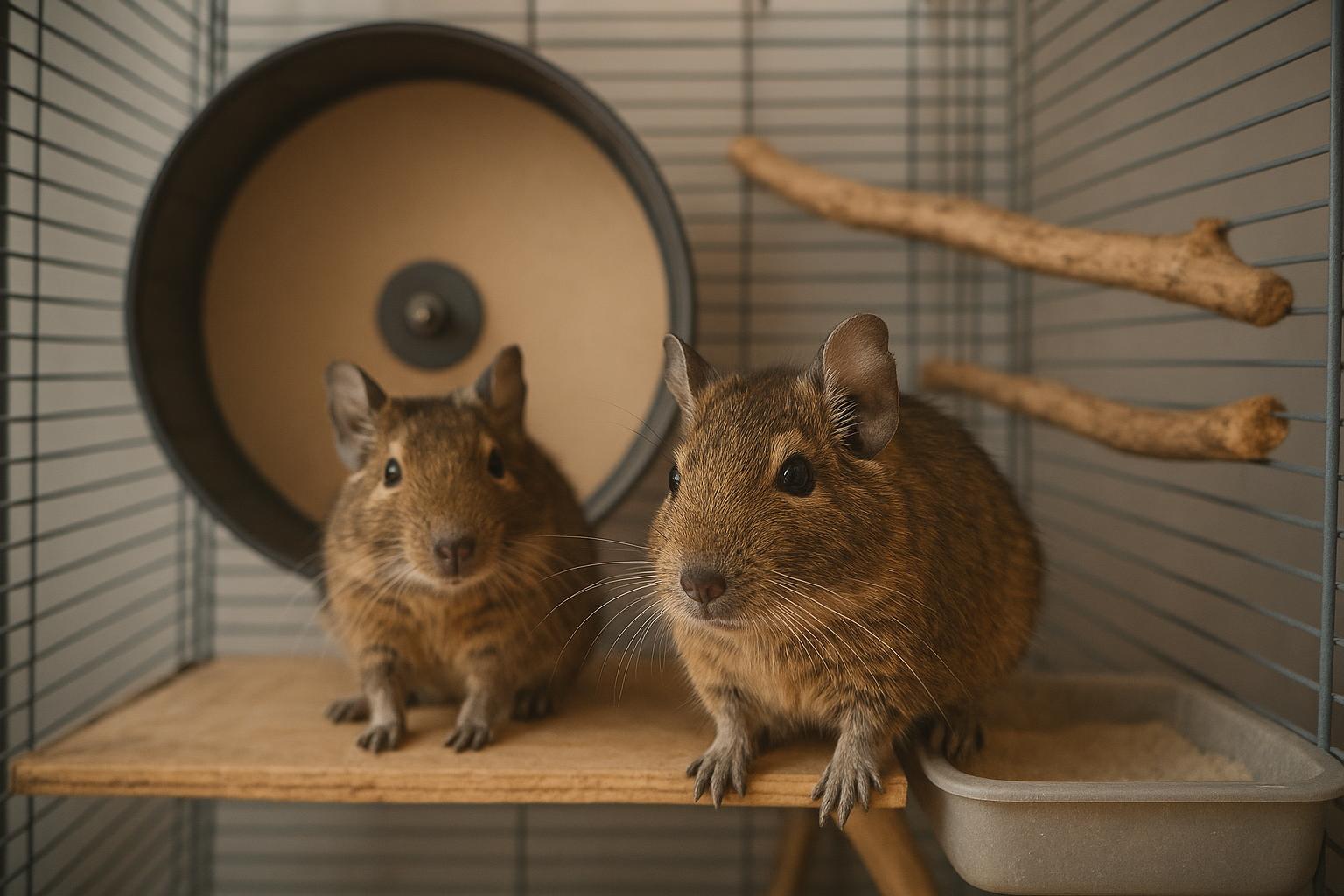 Degu del Cile come animale da compagnia: carattere, gabbia ideale e tempo di interazione quotidiana