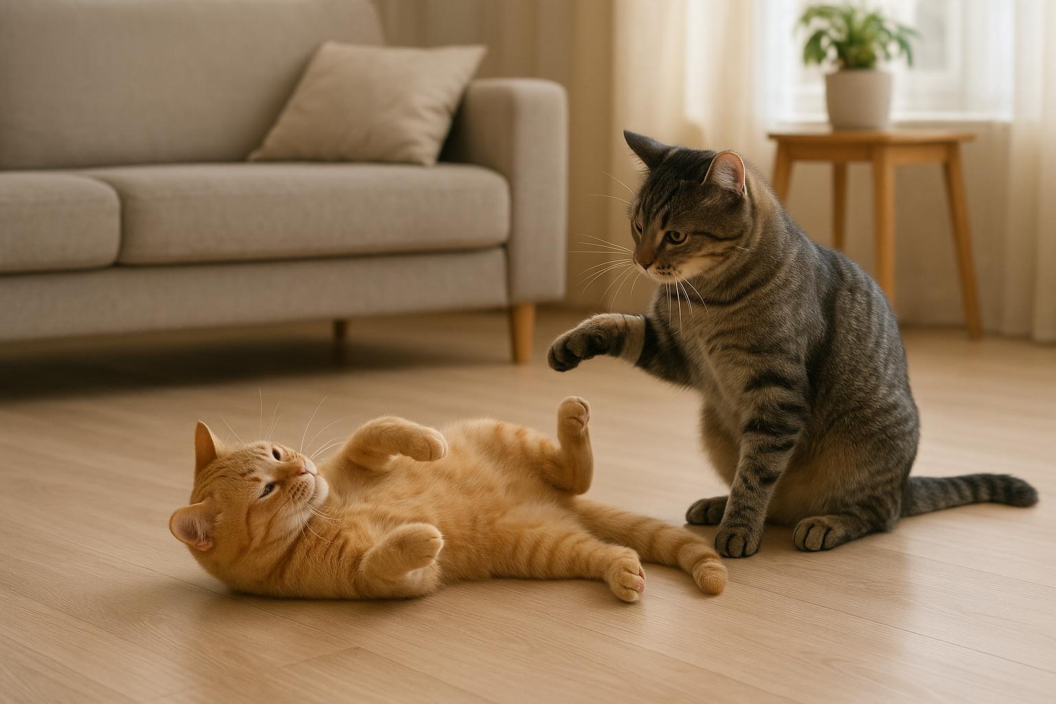 Gioco tra gatti: come distinguere la lotta per finta dai veri litigi