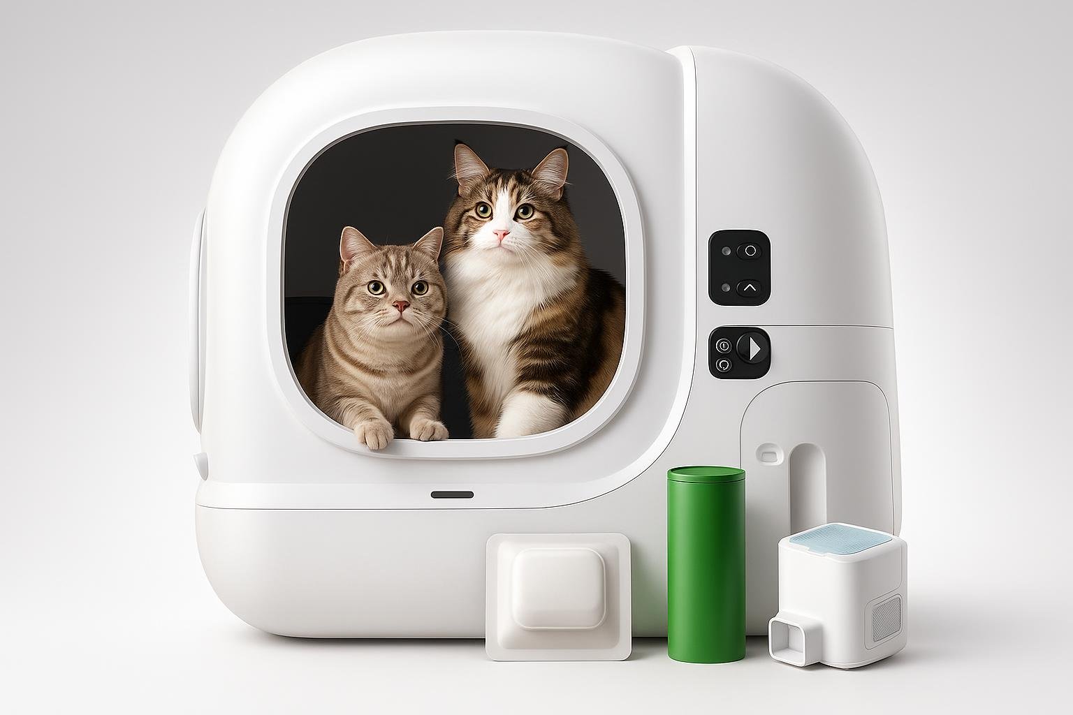 PETKIT Purobot Max 3, lettiera autopulente smart ideale per famiglie con più gatti