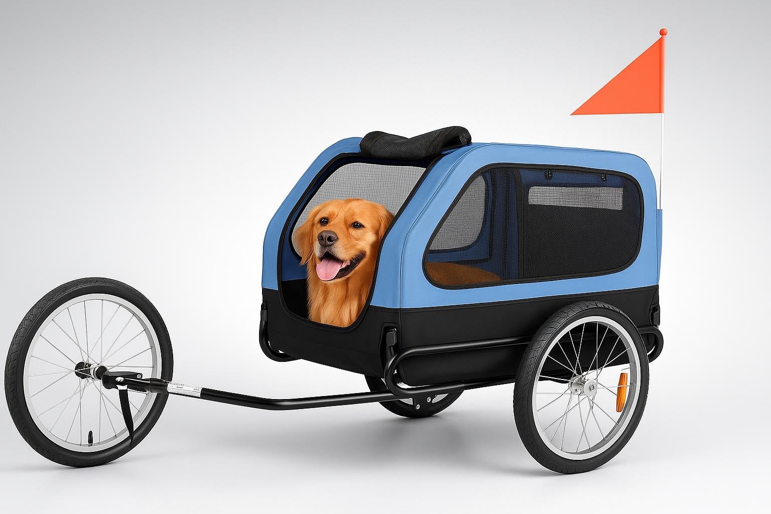 Rimorchio per bici VEVOR per cani fino a 40 kg, il carrello portabici ideale per gite fuori porta in offerta su Amazon