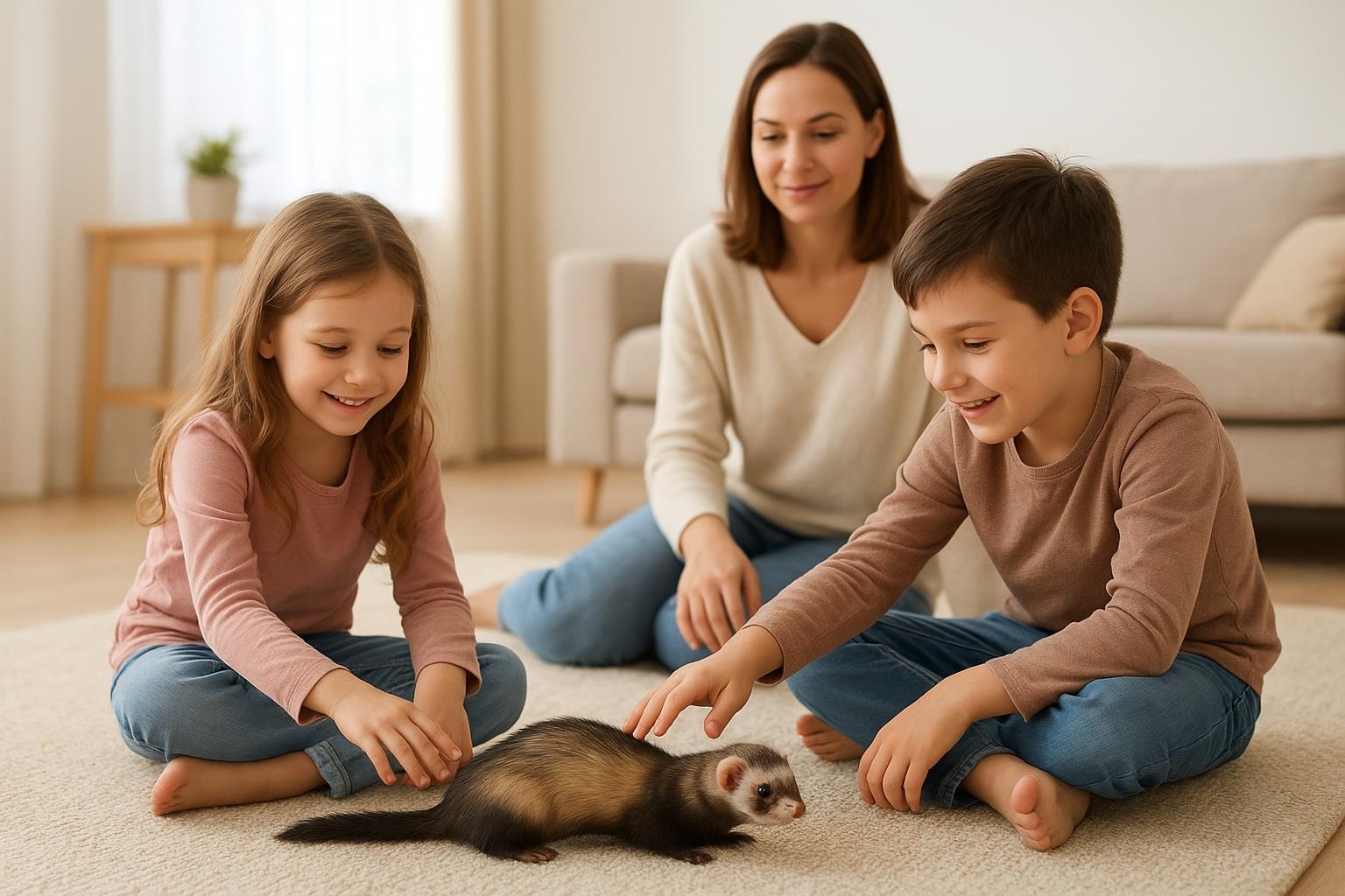 Primo furetto in casa con bambini: regole base per una convivenza sicura e rispettosa