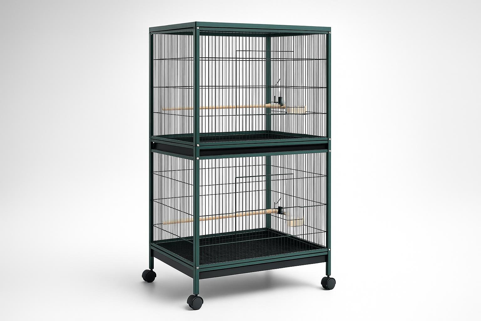 PawHut voliera 2 in 1 da interno: una gabbia capiente e facile da pulire per piccoli uccelli